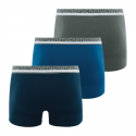 Athena Lot De 3 Boxers Homme Coton Bio Bleu T5