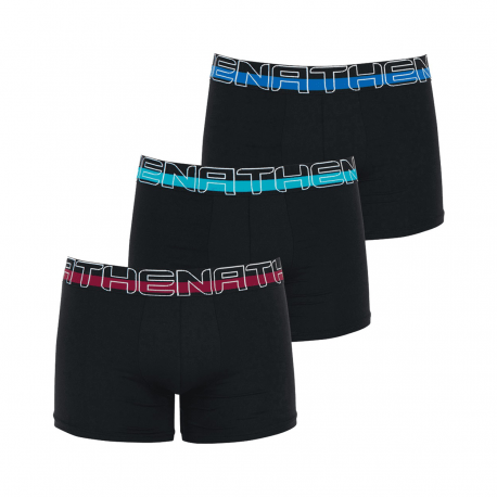 Athena Lot De 3 Boxers Athena Seconde Peau Noir Taille T2