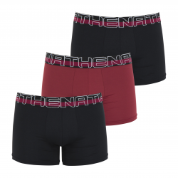 Athena Lot De 3 Boxers Athena Seconde Peau Noir/Bordeaux/Noir Taille T5