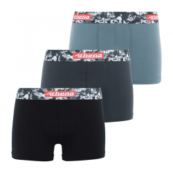 Athena Lot De 3 Boxers Garçon Color Enfant Boxers Noir/Gris/Noir Taille 16Ans