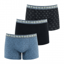 Athena Lot De 3 Boxers Pour Homme Athena Easy Chic Bleu/Noir/Noir T6