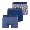 Eminence Lot De 3 Boxers Homme Business Print Pois/Uni Marine/Pois T6