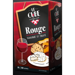Castel Vin D'Espagne Rouge Le Cube : Le Vin Du Jour, Bag In Box 5L