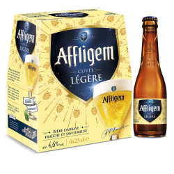 Abbaye D'Affligem Bière Blonde D'Abbaye Cuvée Légère : Le Pack De 6 Bouteilles De 25Cl