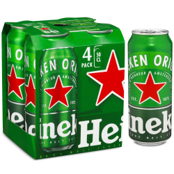 Heineken Bière De Prestige : Le Pack De 4 Canettes De 50Cl