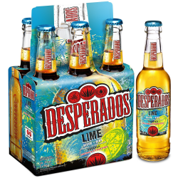 Desperados Bière Aromatisée Tequila Lime : Le Pack De 6 Bouteilles De 33Cl