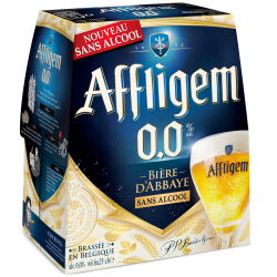 Abbaye D'Affligem Bière Blonde D'Abbaye Sans Alcool : Le Pack De 6 Bouteilles De 25Cl