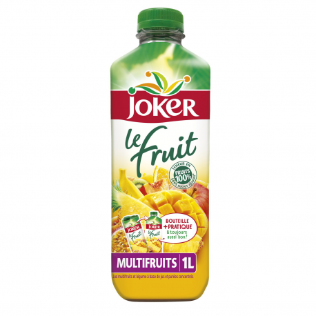 Joker Jus Le Fruit Multifruits Sans Sucres Ajoutés 1L
