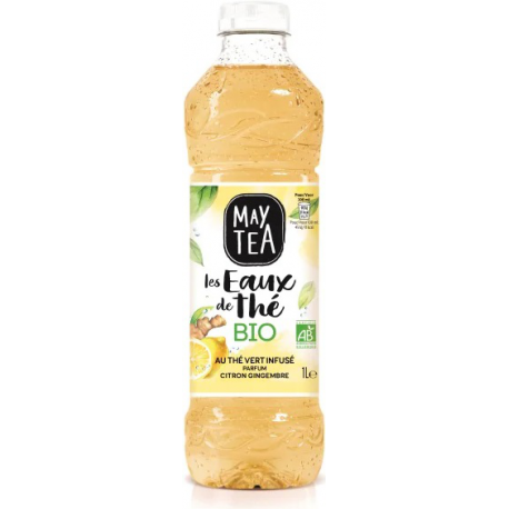 May Tea Boisson Thé Bio Citron Gingembre Pet 1L