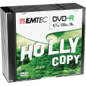 Emtec Pack De 10 Dvd-R 4,7 Gb Vitesse 16X - Slim Case