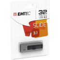 Emtec Clé Usb 3.0 Série Runners Collection B250 Slide 32 Go Slider Coulissant Gris Noir Design Exclusif