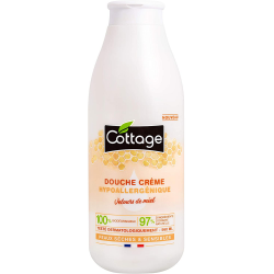 Cottage Crème Douche Hypoallergénique Velours De Miel 97 % Origine Naturelle Peaux Sensibles Sèches & Réactives 560 Ml