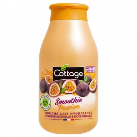 Cottage Douche Lait Hydratante Smoothie Passion 97% D'Ingrédients D'Origine Naturelle 250 Ml