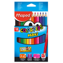 Maped 12 Crayons Couleur Jumbo