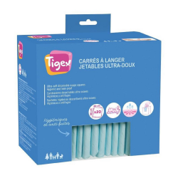 Tigex Carrés À Langer Jetables Ultra-Doux - 40X60Cm : Le Lot De 20 Carrés