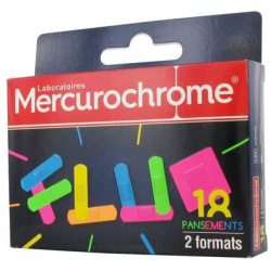 Mercurochrome Pansements Fluo 2 Formats La Boite De 18