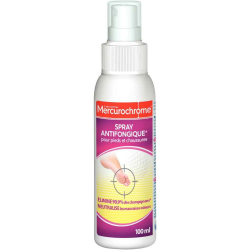 Mercurochrome Spray Antifongique Pour Pieds Et Chaussures 100 Ml