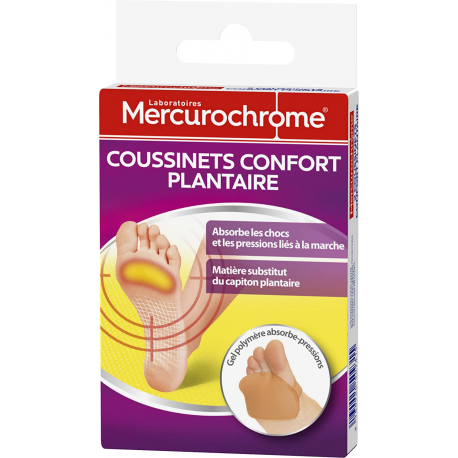 Mercurochrome Coussinets Plantaires Lot De 2