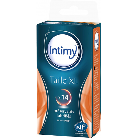 Intimy Préservatifs Taille Xl, X14 Préservatifs Lubrifiés Avec Réservoir Surface Lisse Latex De Qualité Supérieure