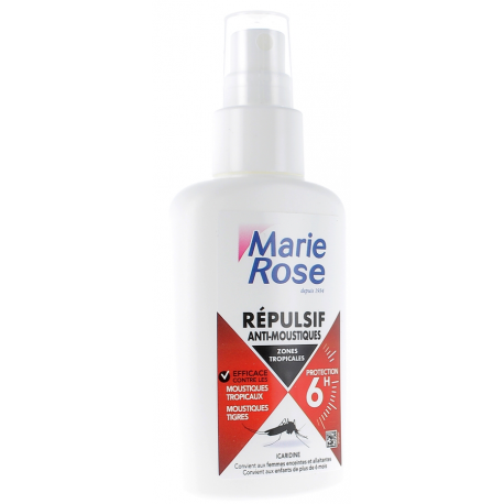Marie Rose Spray Repulsif Anti-Moustiques Zones Tropicales Juvasante 100Ml