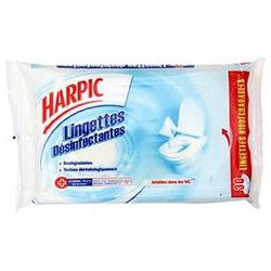30 Lingettes Desinfectantes Harpic