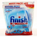42 Tablets Lave Vaisselle Tout En 1 Powerpure Finish Calgonit