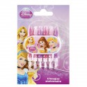Devineau 6 Bougies 6 Bobeches Avec Plaque Déco Princess