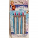 Devineau 6 Bougies Flamme De Couleurs Reine Des Neiges