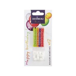 12 Boug Coloris Assortis