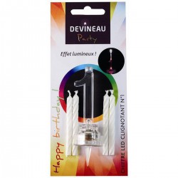 Chiffre 1 Avec 4 Boug Led