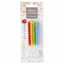 Devineau 8 Bougies Torsadees Gros Diametre