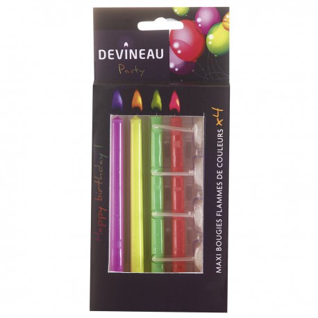4 Maxi Boug Flamme De Couleurs