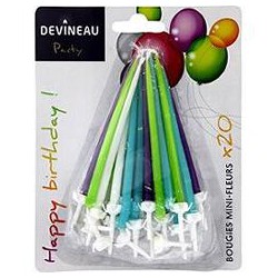 20 Boug Mini Vert Voilet Blanc