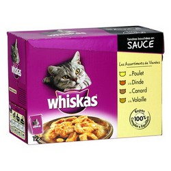 Whiskas Whiskas Recette Camapgne Sauce 4Variétés 12X100G