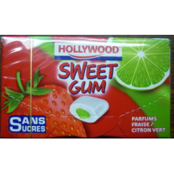 10 Dragees Sweet Gum Fraise Citron Hollywood