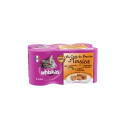 Whiskas Whiskas Terrines 2 Lapin+2 Agneau+2 Volailles Bte1/2X6 2.4Kg