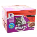 Whiskas Sachets Repas Pour Chats Adultes Aux Viandes : Les 24 Sachets De 100 G