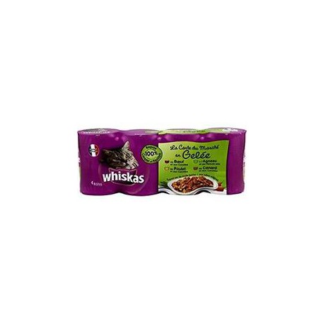 Whiskas Variees Eminces Gelee 4 Varietes 1/2X4 1,560Kg