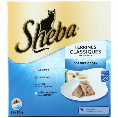 12X85G Bq Coffret Terrine Oceane Sheba