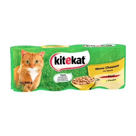 L.4 1/2 Kitekat Terrine Chasseur/Poulet Boeuf