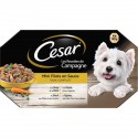 César Pâtée Pour Chien Mini Filets En Sauce : Les 4 Barquettes De 150 G