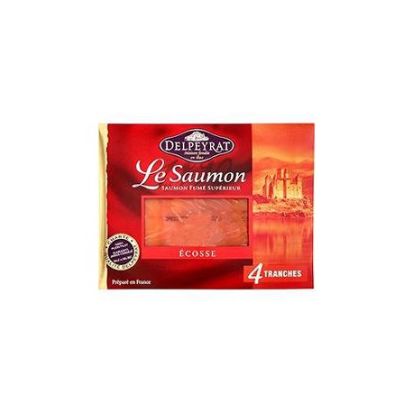 130G 4 Tranches Le Saumon Fume Ecosse Delpeyrat