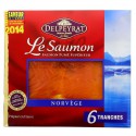 195G 6 Tranches Saumon Fume Origine Norvege Delpeyrat
