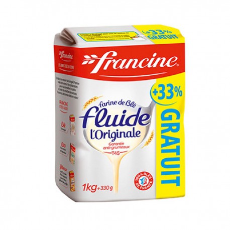 Kg Farine Fluide + 330G Gratuit Francine