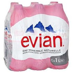 Evian Eau Minérale Naturelle Evian Pet 6X1L