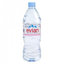 Bouteille 1L.Evian Pet