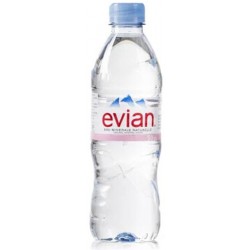 EVIAN Natural Mineral Water 24x500ml PET bottle (Brown case)