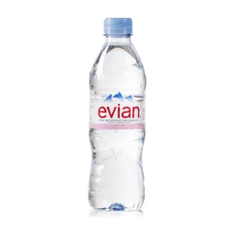 EVIAN Bouteille plastique d'eau 50 cl minérale plate
