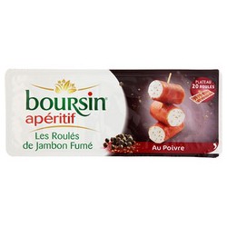 Boursin Apéritifs Les Roulés Jambon Fumé Et Poivre Boursin 100G