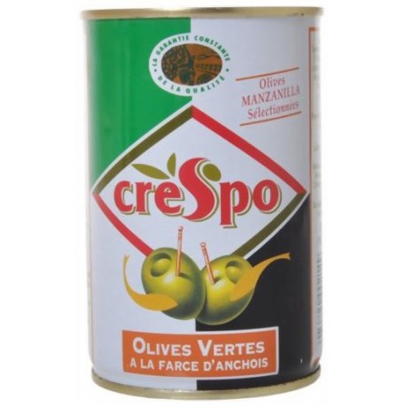120G Olives Verte Anchois Crespo